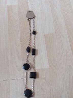 Classic Black Bead Long Necklace -vintage CLASSY